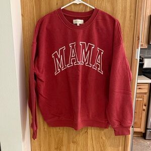 MAMA Embroidered Crewneck Sweatshirt
